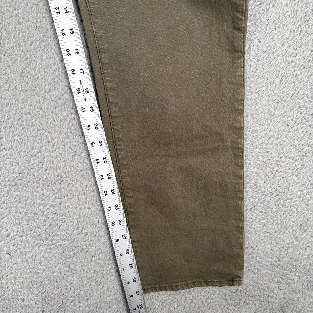 Polo Ralph Lauren Hampton Jeans Men 36x32 Olive Green Relaxed Straight Leg Denim